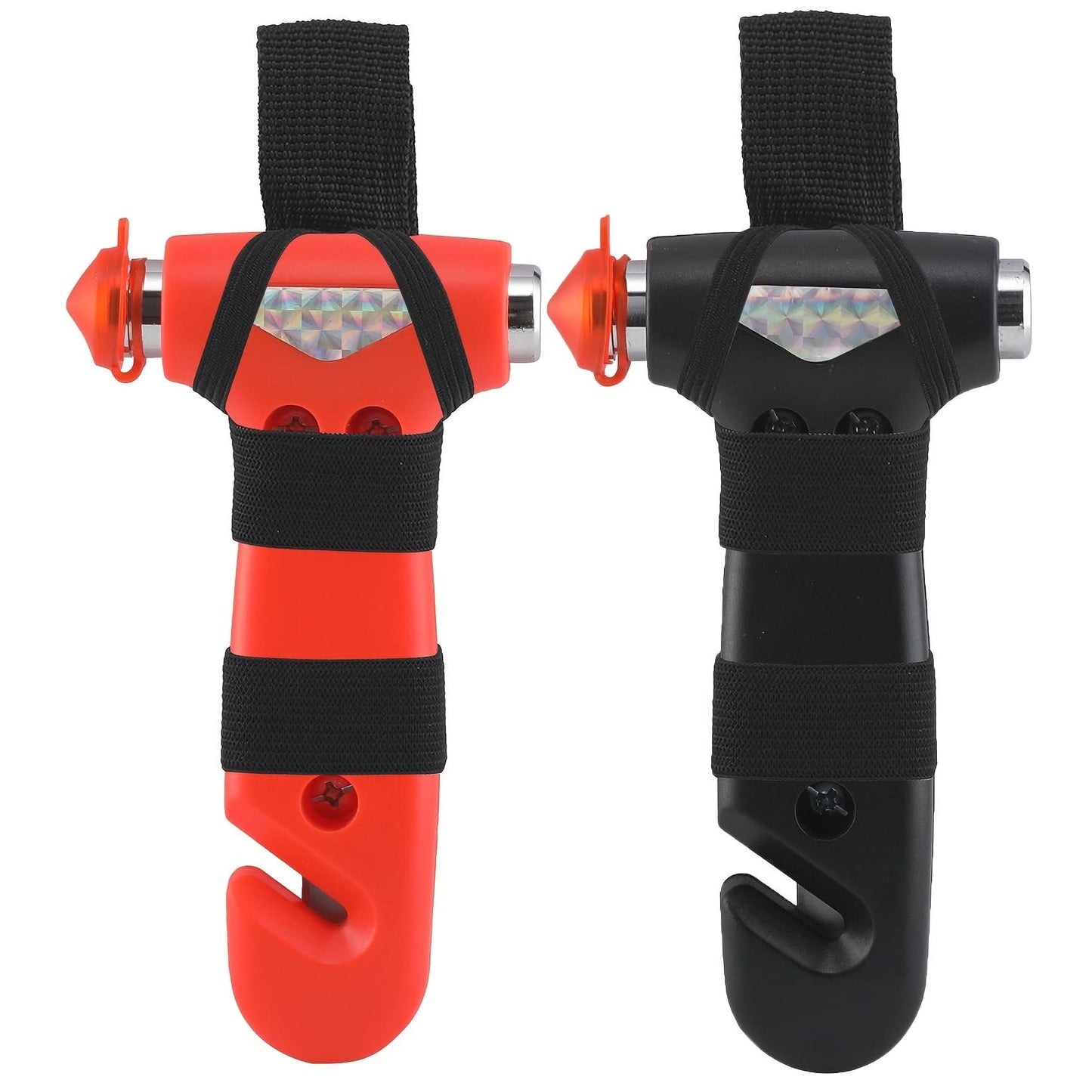 2-Pack ABS Car Safety Hammers, 3-in-1 Emergency Escape Tools