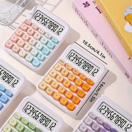 Gradient Color Calculator with LCD Display – Stylish Arithmetic Calculator