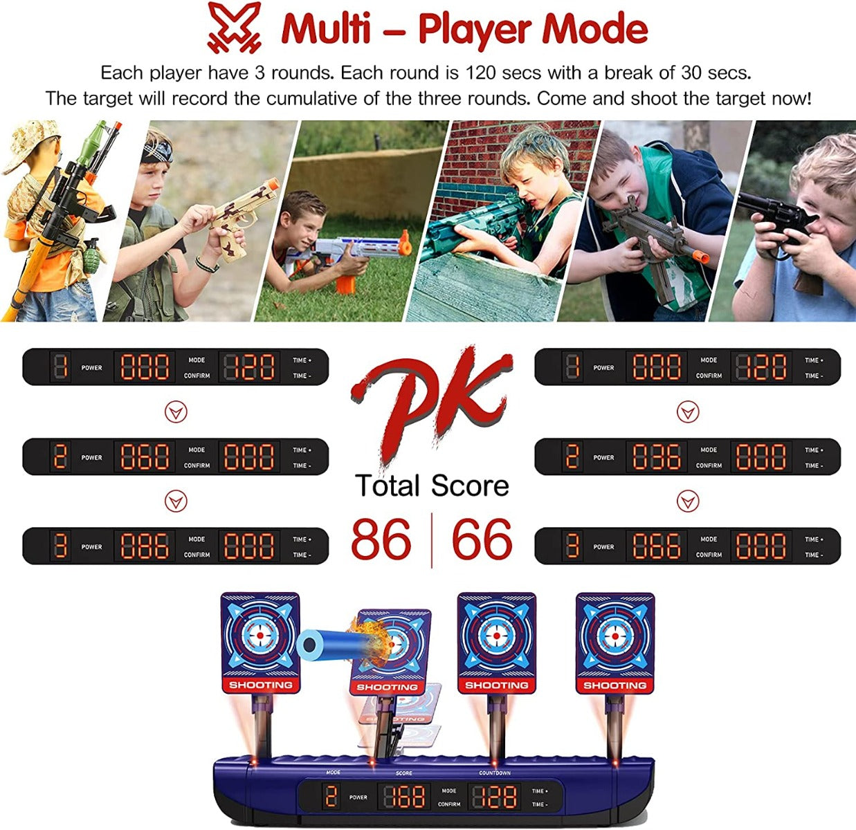 Electric Shooting Digital Target for Guns