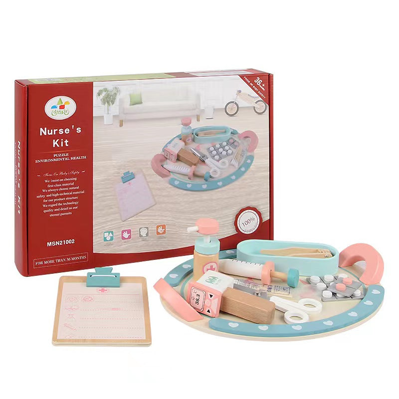 Doctor Wooden Pretend Toy Kit Set