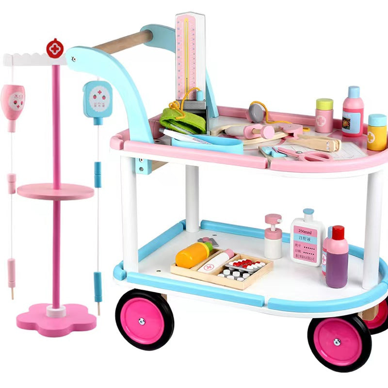 Doctor Toy Set Trolley Medical Cart
