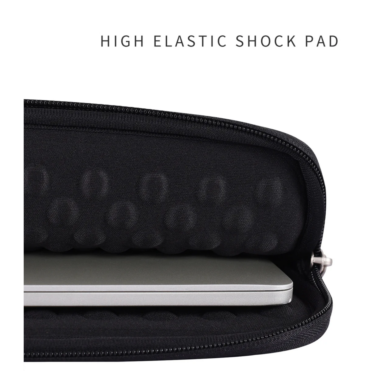 Digital Grid Checkered Laptop Sleeve – Shock-Resistant PU Case for MacBook 14.2"/16.2"
