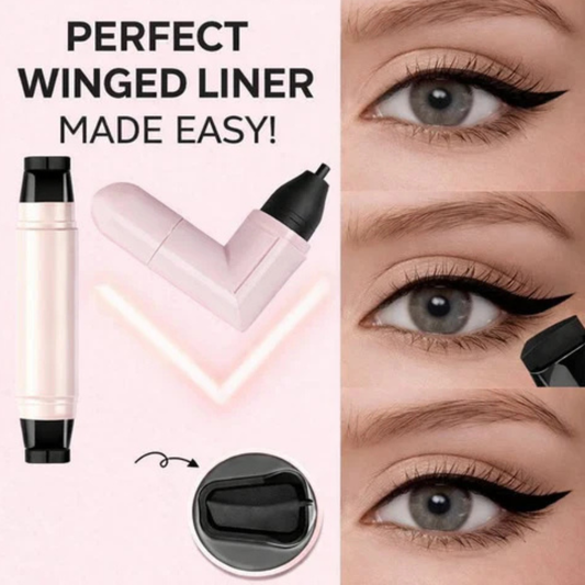 Pack of 2 Waterproof Stamp Eyeliner pen – One Press. Perfect Cat Eye. All Day Long