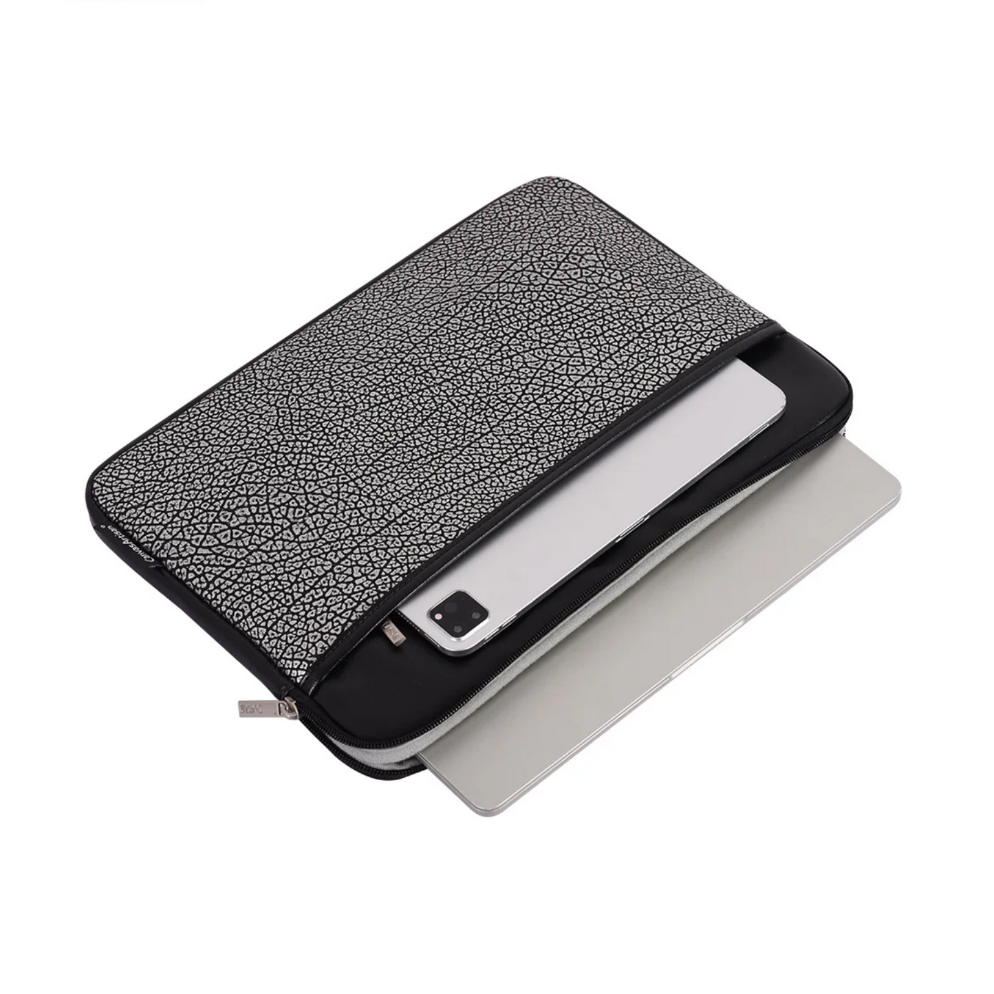 Textured PU Laptop Sleeve – Shockproof, Waterproof Computer Bag for 11–15” Laptop