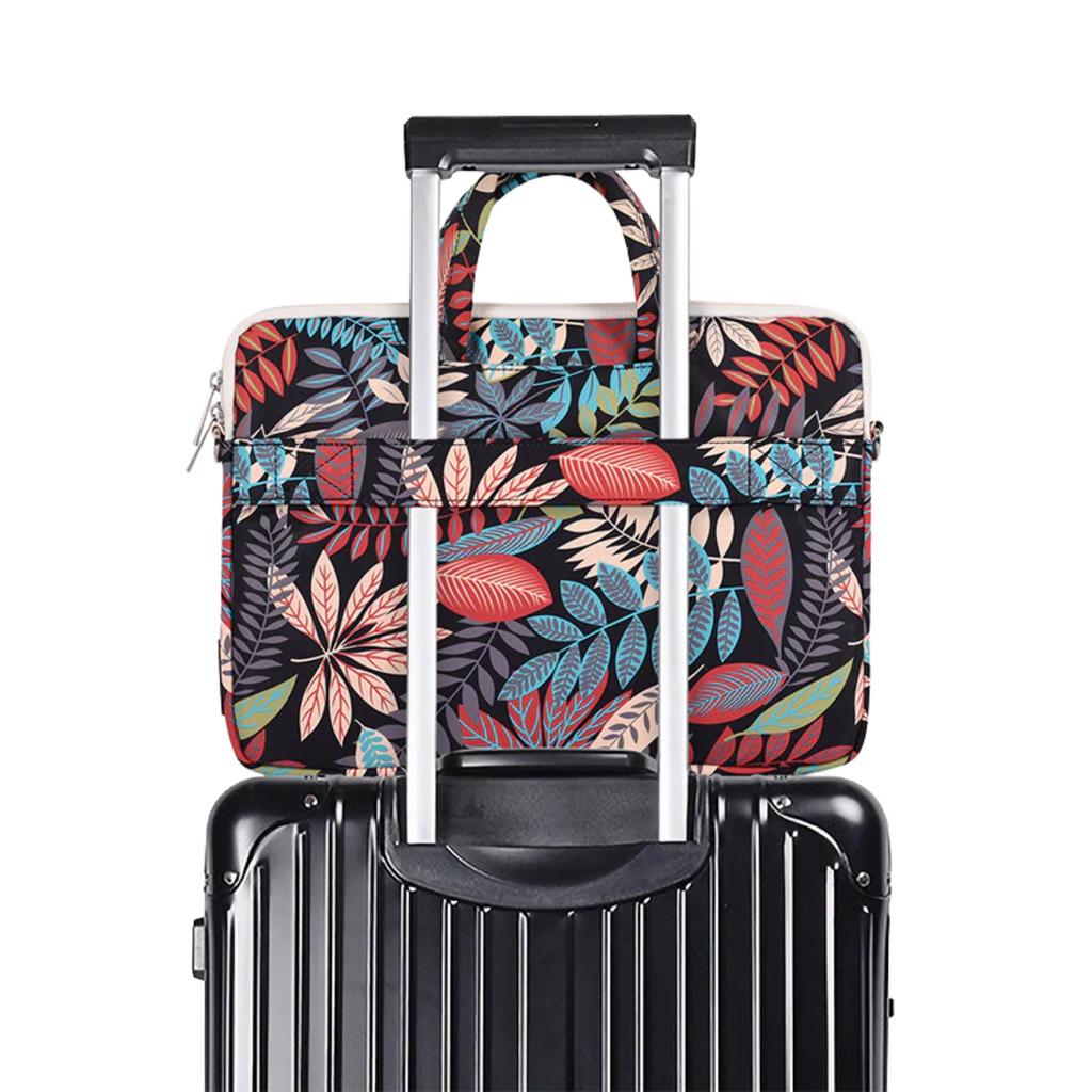 Tropical Leaf Waterproof Laptop Sleeve – Fits 13" to 15" Laptops, Shock-Resistant