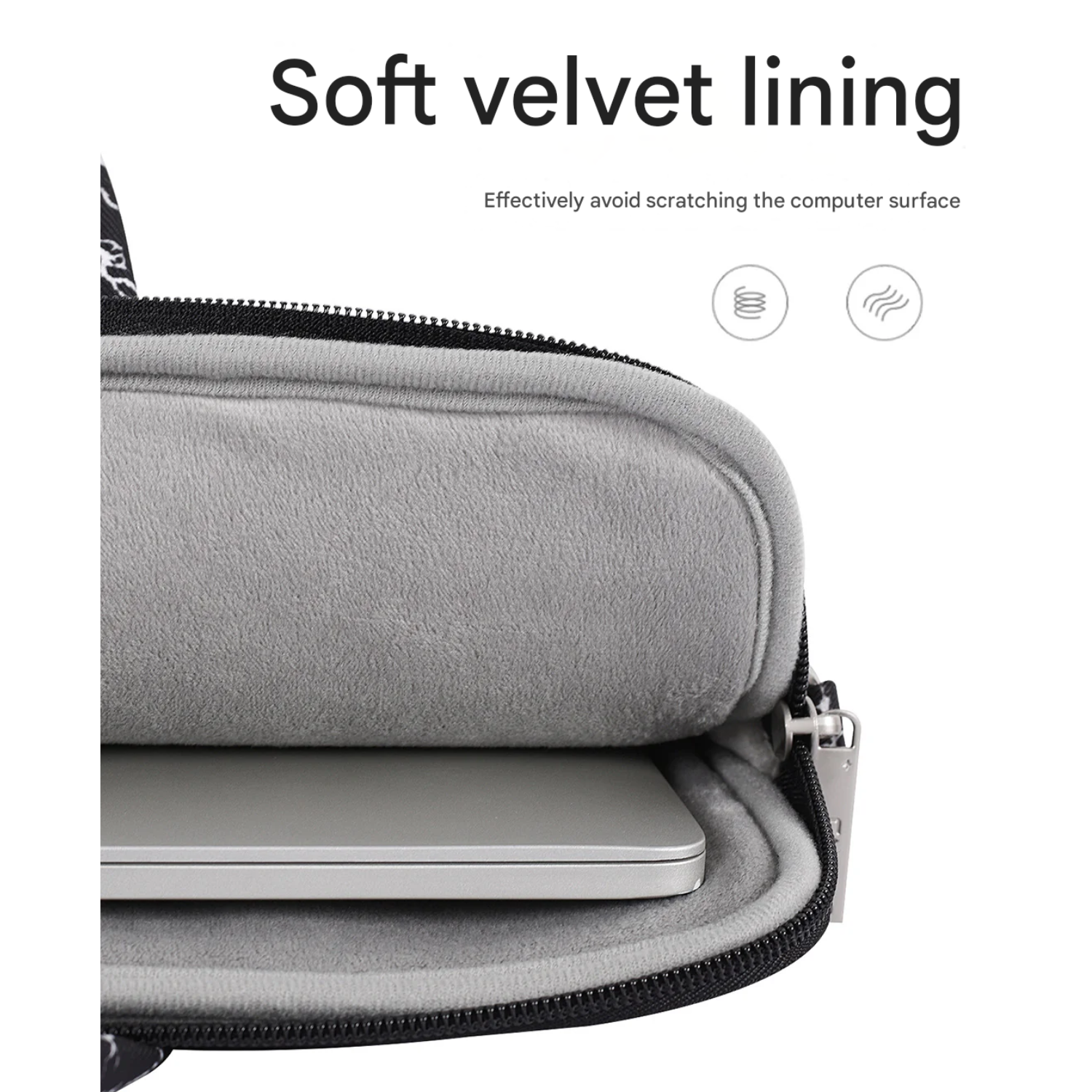 Marble Print Waterproof Laptop Bag – Fits 13" to 15" – Briefcase with Front Pocket