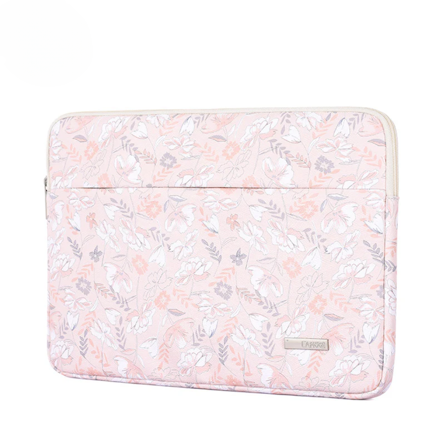 Floral Laptop Sleeve – Waterproof PU Protective Case with Botanical Print (11–15 Inch)