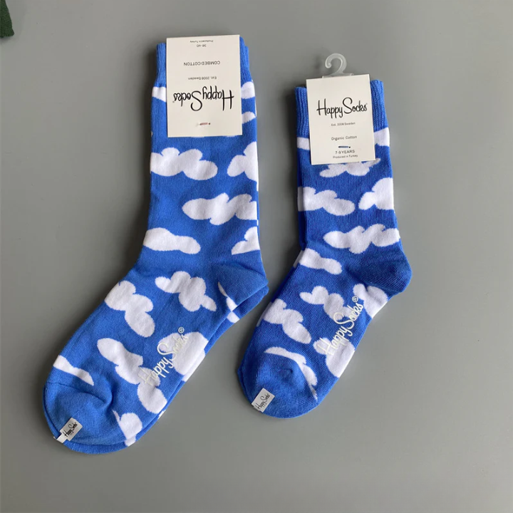 Adult Christmas Cotton Socks – Festive Mid-Tube Crew Socks for Men & Women