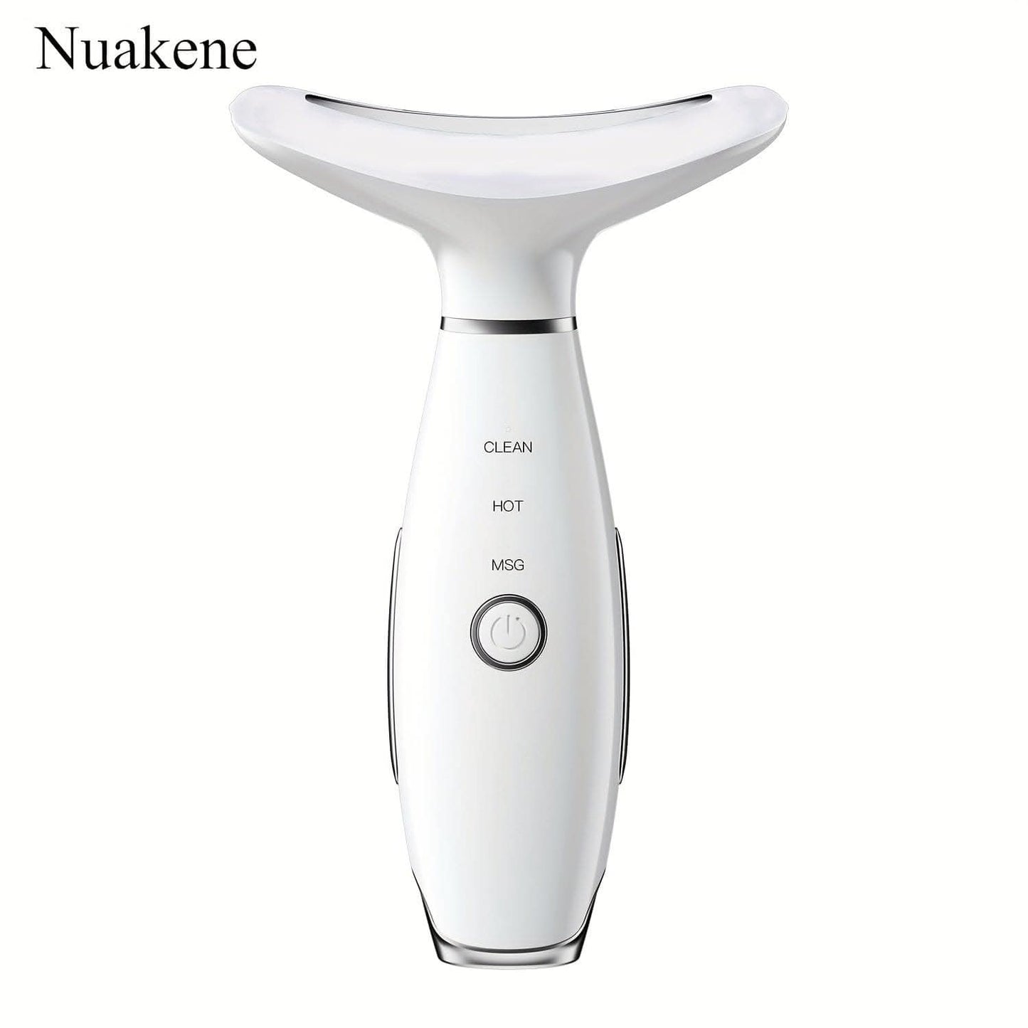 Rechargeable Facial And Neck Massager With Tri-Color LED And Heating Mode
