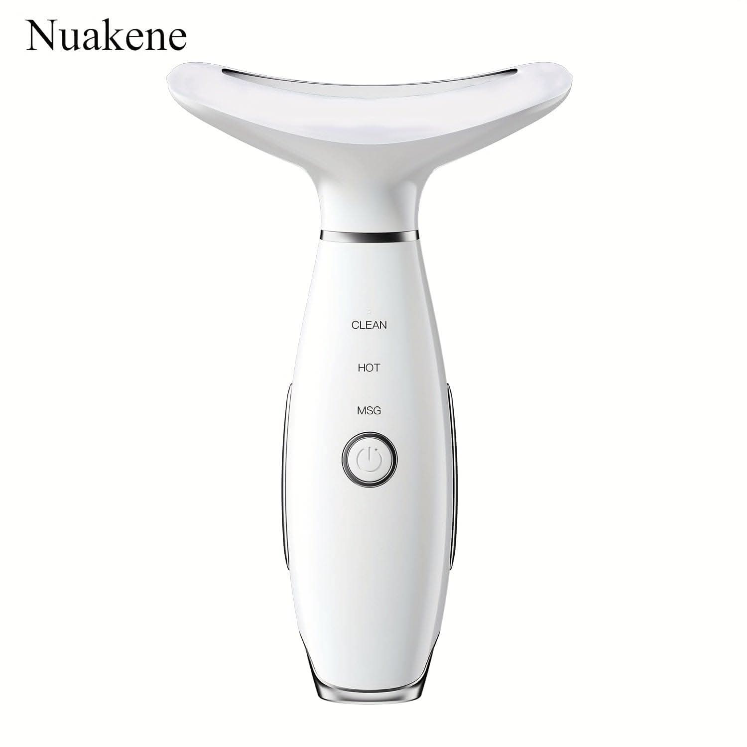 Rechargeable Facial And Neck Massager With Tri-Color LED And Heating Mode