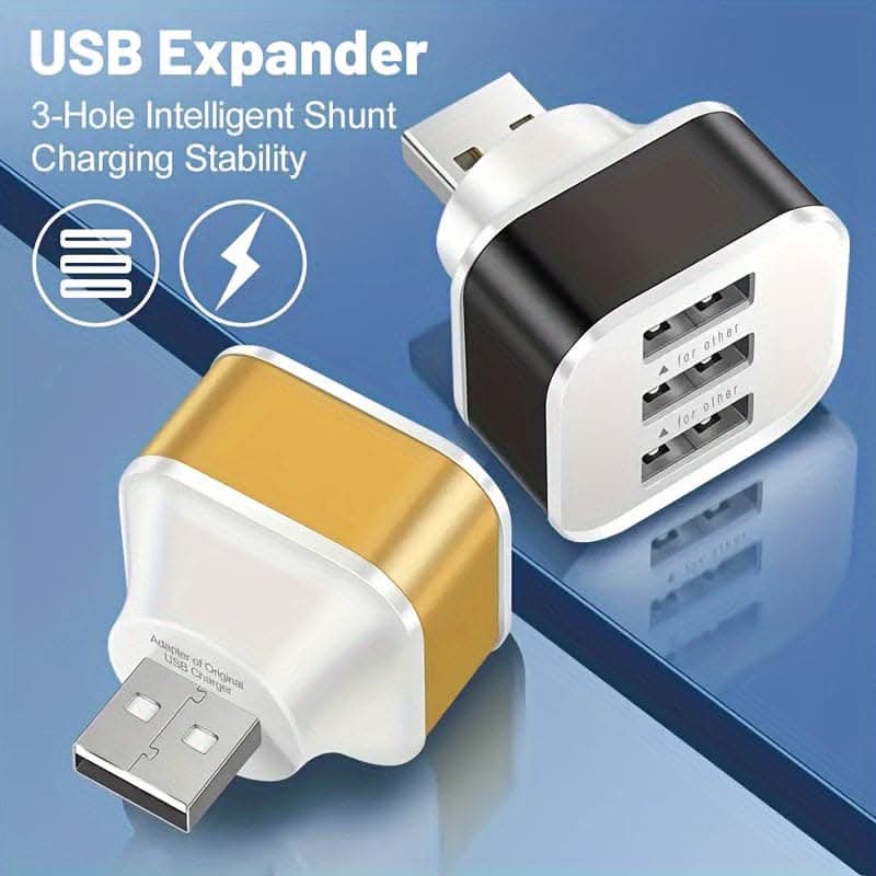 3-Port USB 2.0 Hub Expander - Multi-Purpose Connector