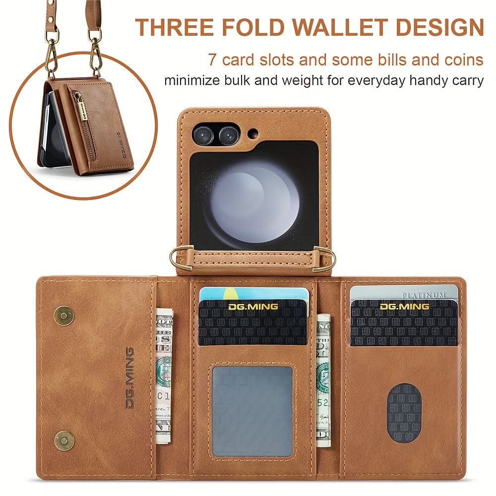 Zipper Wallet Case for Samsung Galaxy Z Flip