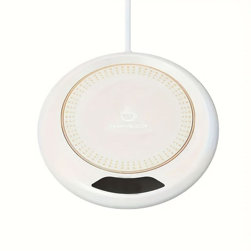 Smart USB Beverage Warming Coaster – 3-Level Temperature Control Coffee Cup Warmer