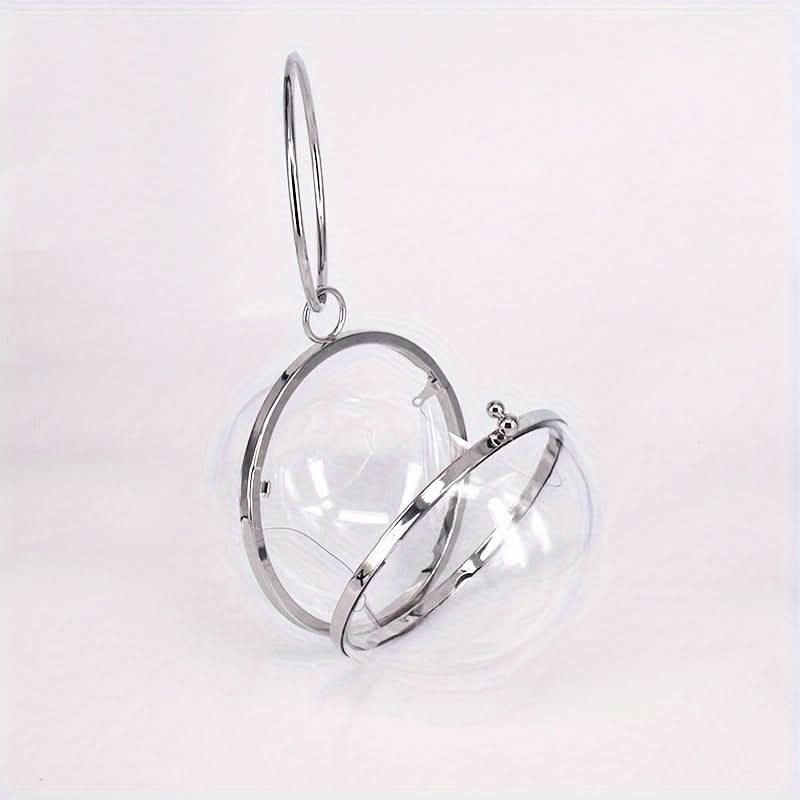 Transparent Acrylic Ball Clutch Crossbody Bag