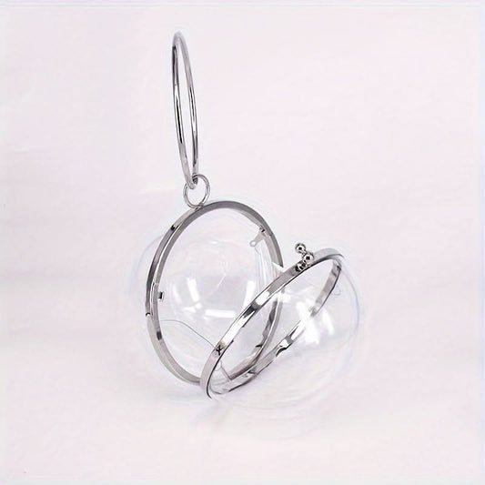 Transparent Acrylic Ball Clutch Crossbody Bag