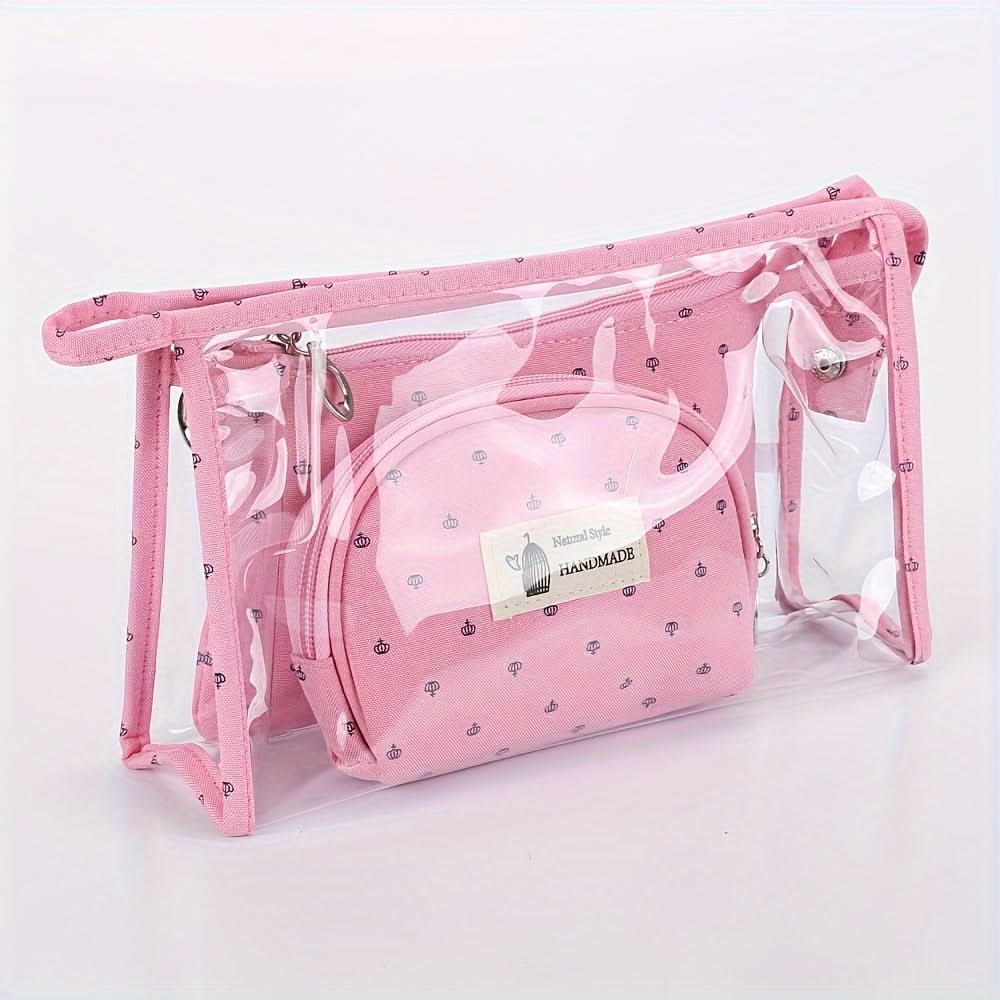 Large Capacity Cute Makeup & Toiletry Storage Bag 6-Piece Set