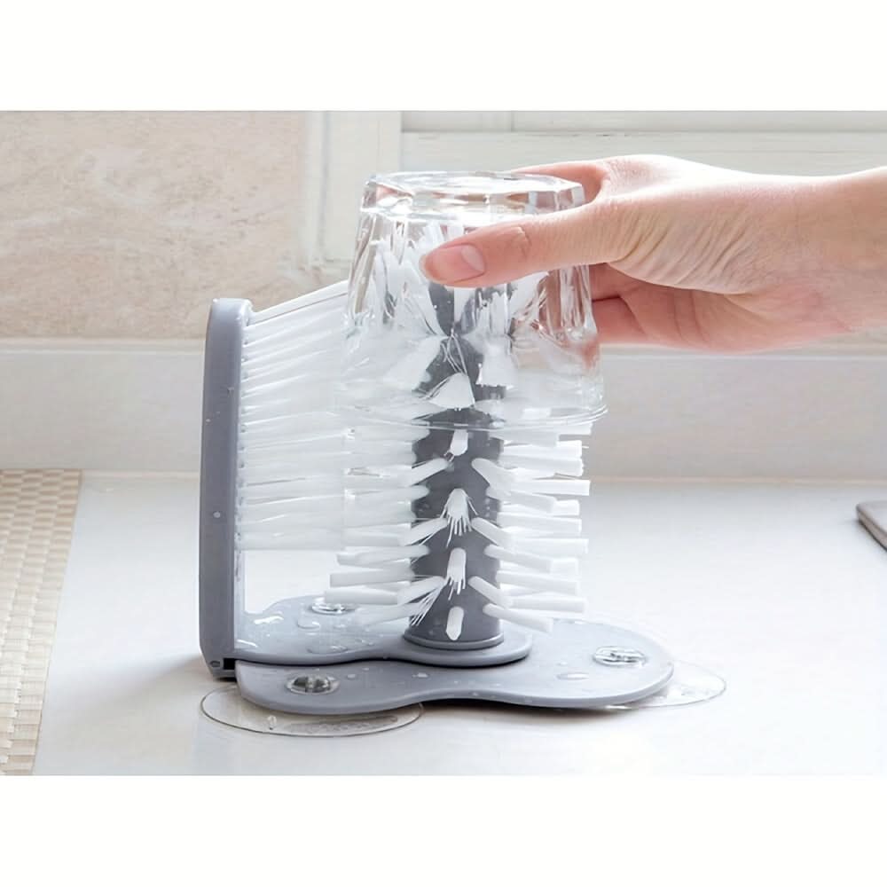 Wall-Mounted Cup & Bottle Cleaning Brush