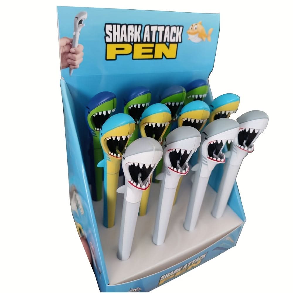 Shark-Themed Retractable Ballpoint Pen – Fun & Ergonomic Cartoon Stationery
