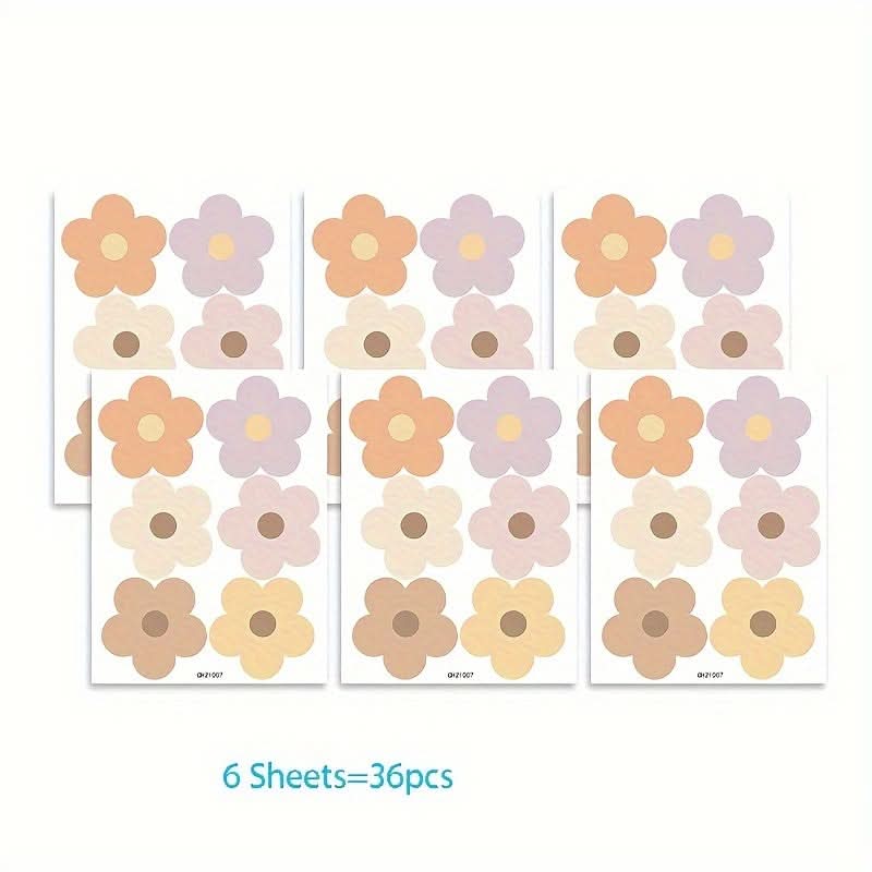 Boho Flower Wall Stickers, Peel & Stick Decals