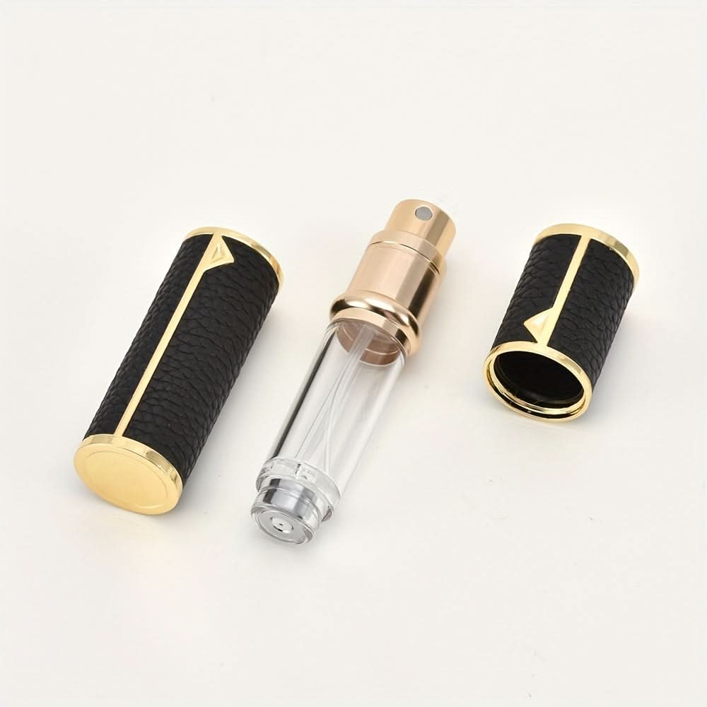 5ml Refillable Leather Perfume Atomizer - Leak-Proof Travel Spray Bottle