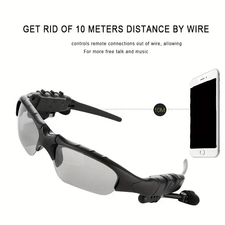 Smart Driving Glasses with Stereo Wireless Headphones – Music on the Move