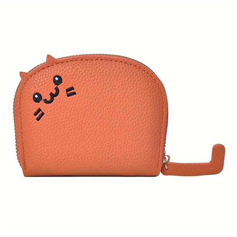 Cute Cat Card Holder for Women – Compact Multi-Card Wallet & Coin Purse