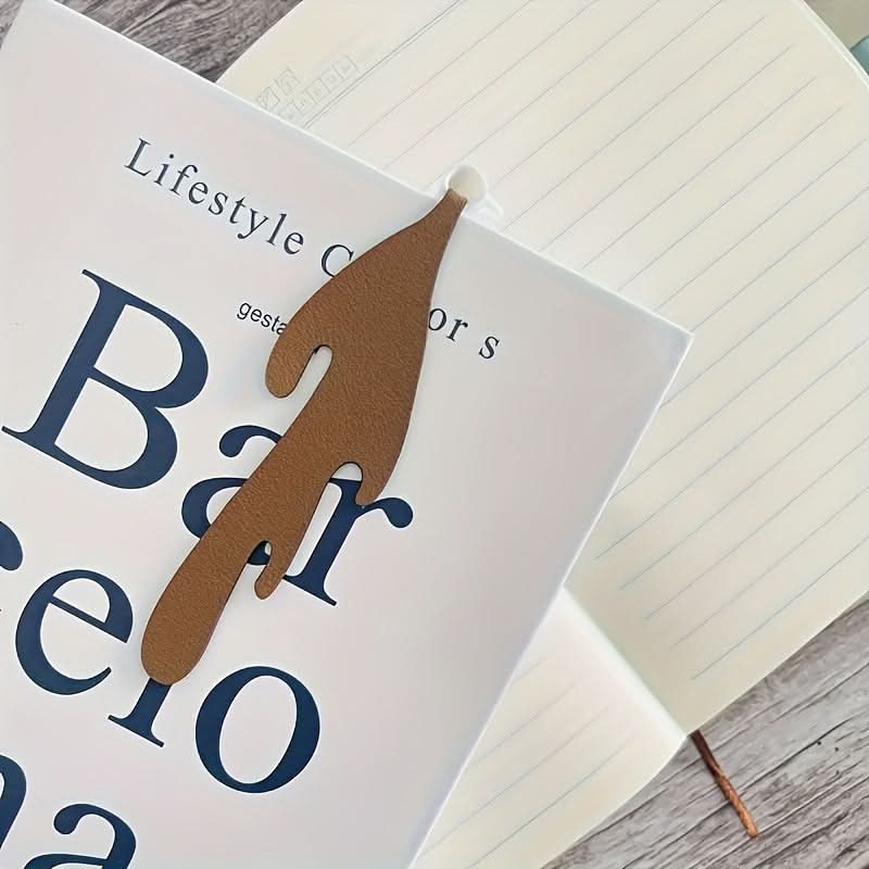 PU Leather Coffee Cup Bookmark for Readers