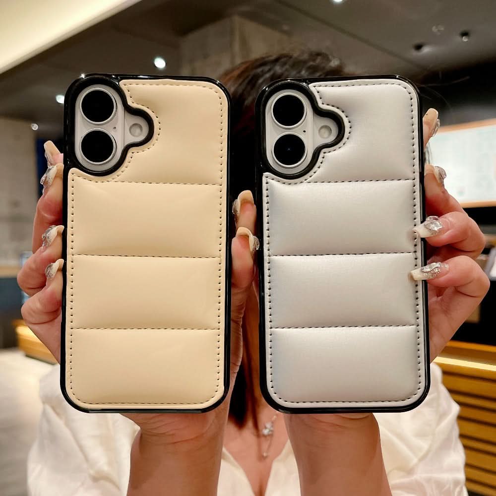 3D Down Jacket Silicone iPhone Case