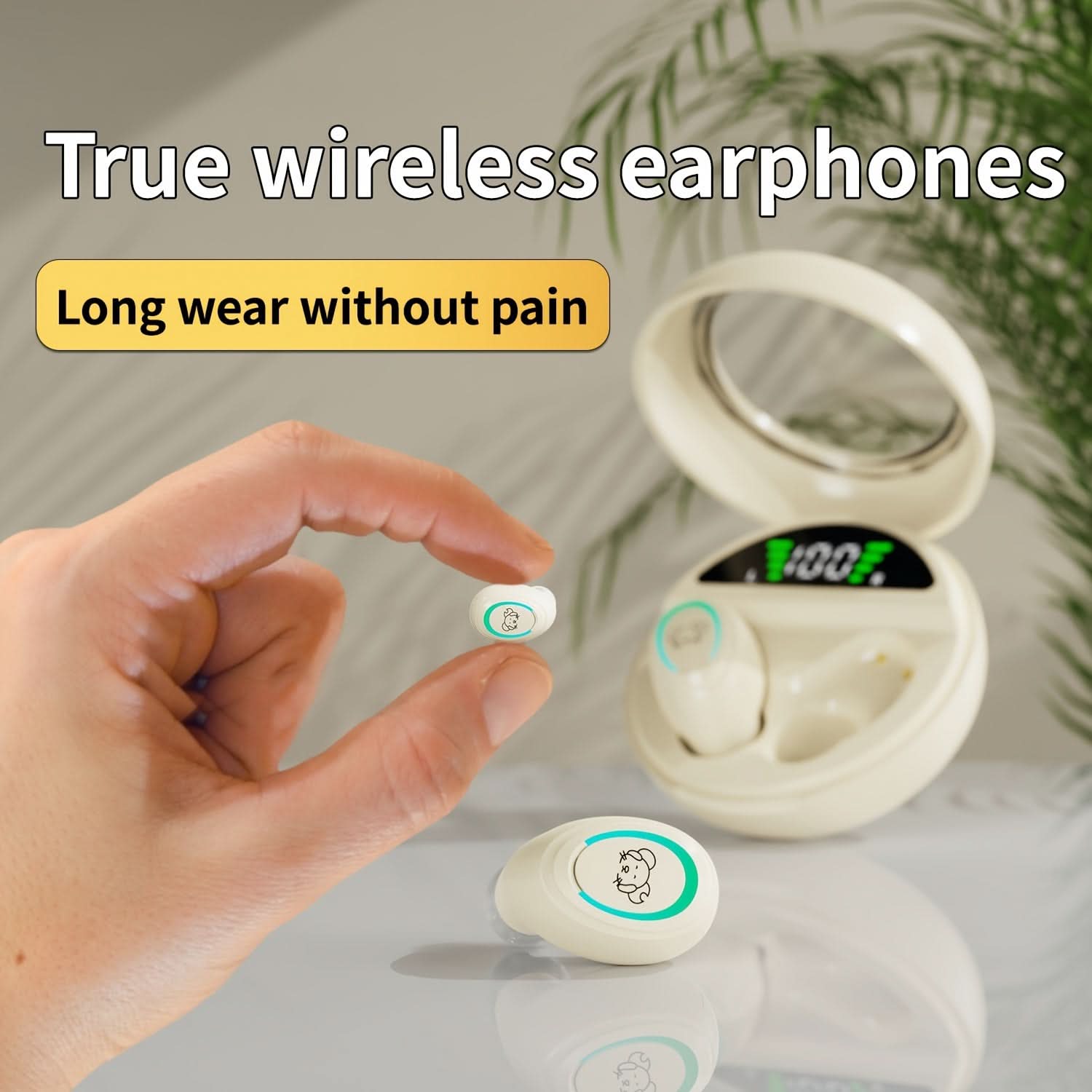 True Wireless Earbuds , Noise Cancelling, Dual Mic, 20H Playtime
