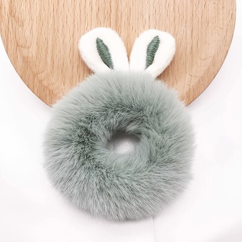 4pcs Cute Plush Rabbit Ears Scrunchie Hair Ties