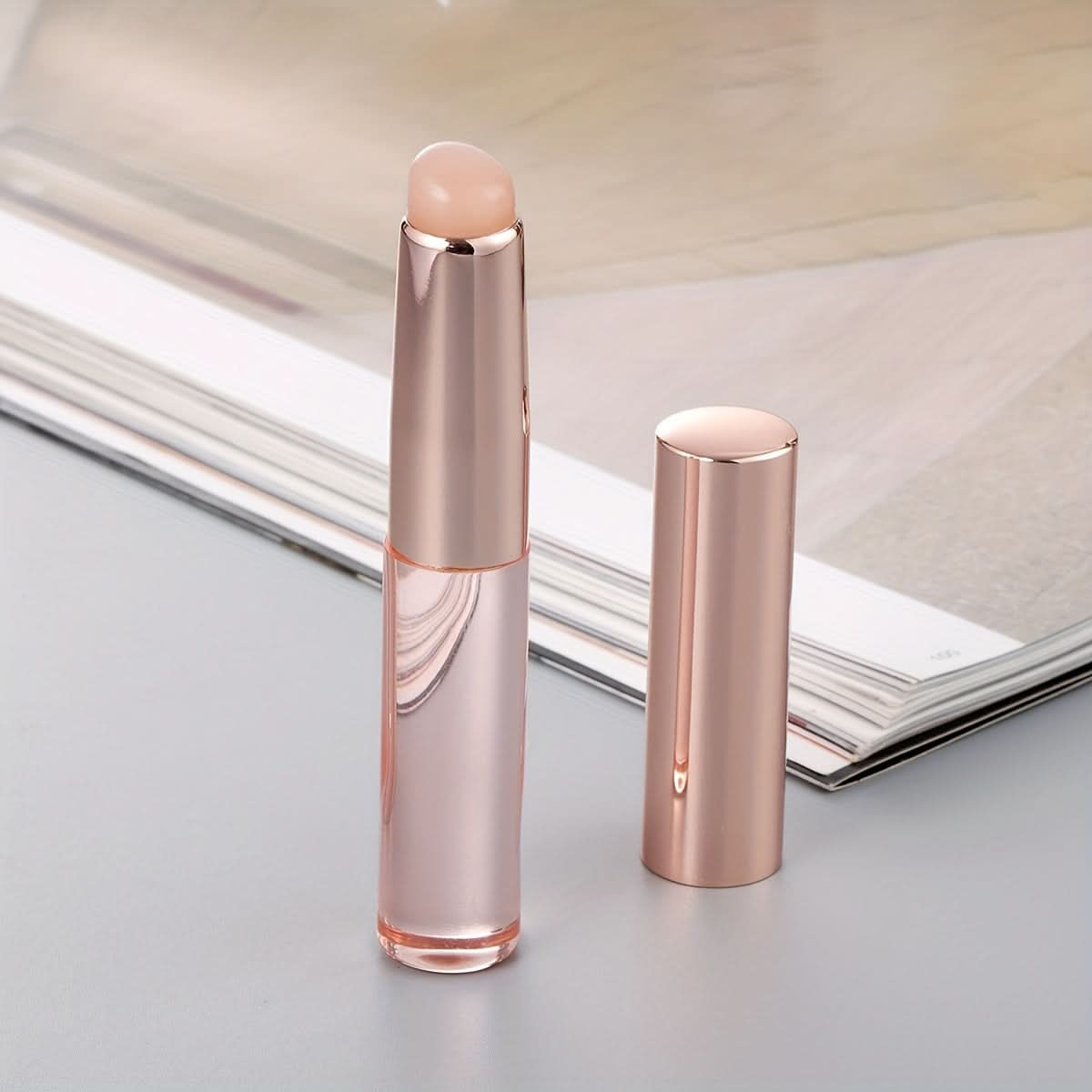 1pc Silicone Gradient Nail & Lip Brush with Cover