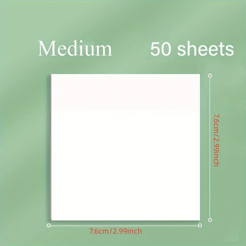 50-Sheet Clear Waterproof Sticky Notes – Memo Pads