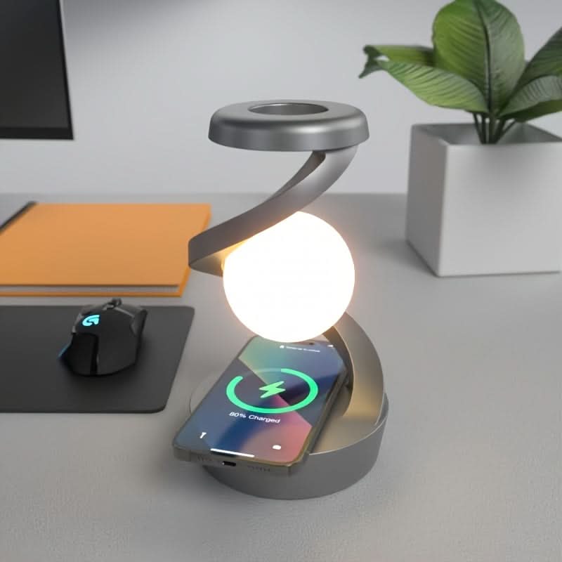 LED Desk Lamp with Motion Sensor & Wireless Charging