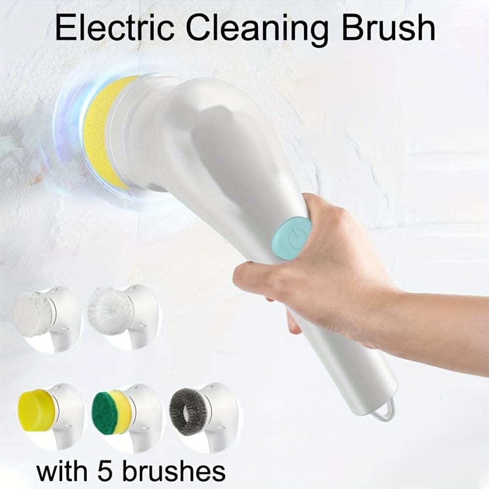 5-in-1 Cordless Electric Spin Scrubber