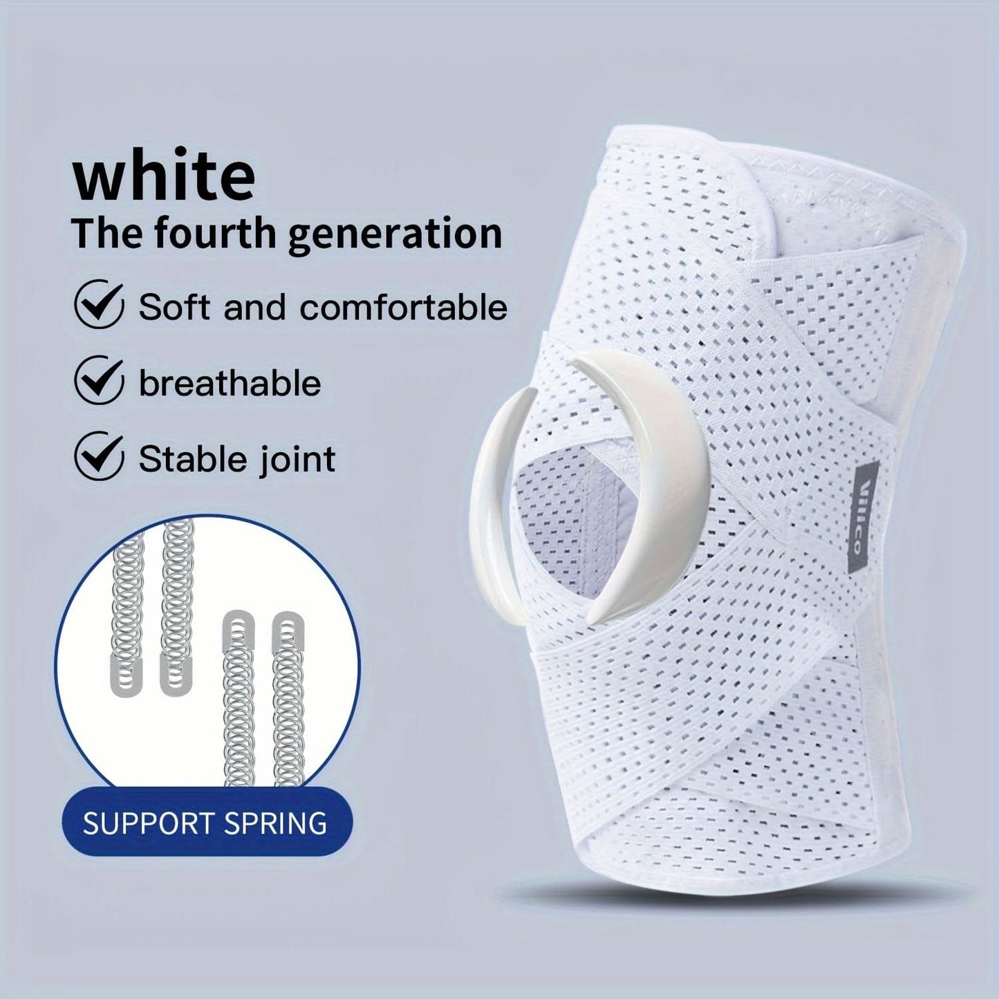 Compression Knee Sleeve with Spring Stabilizers – Fitness Support