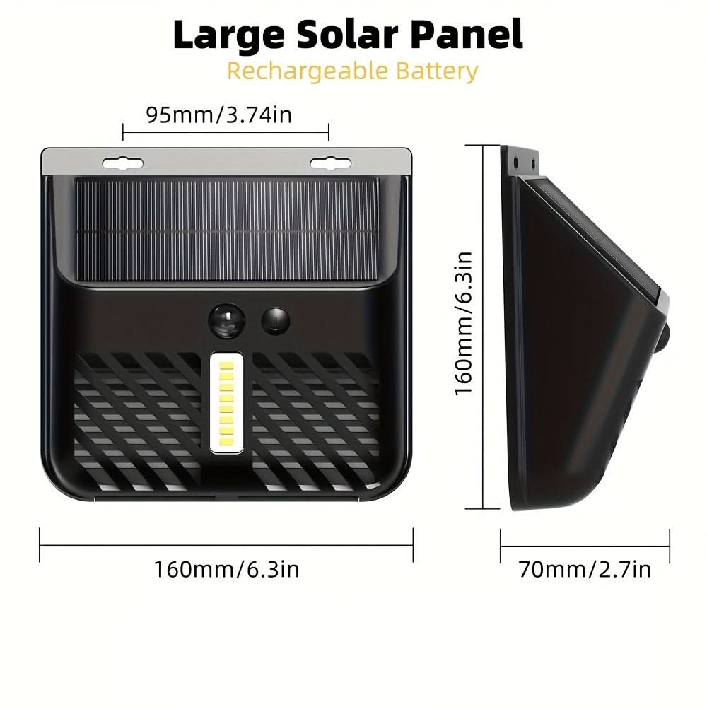 Outdoor LED Solar Mosquito Lamps - UV & Motion Sensor Wall Lamps