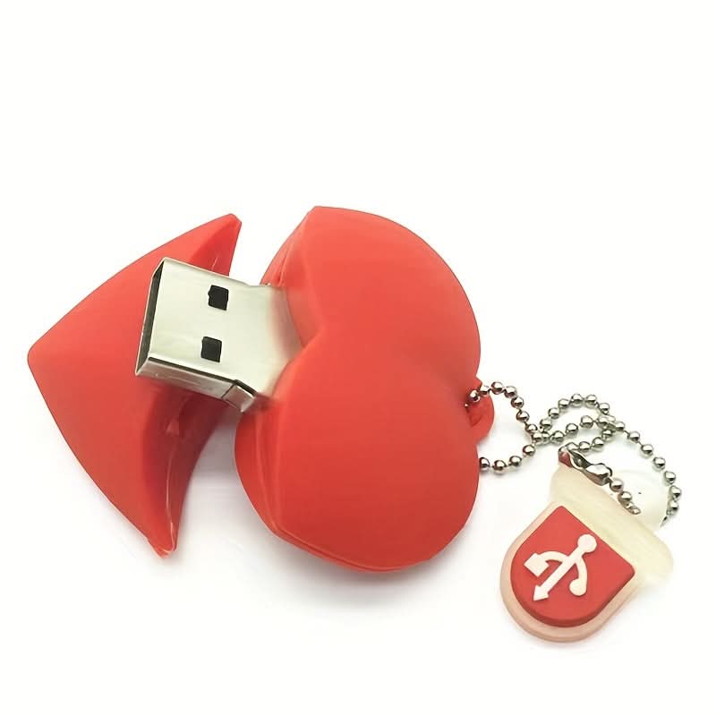Cute Heart-Shaped USB Drive