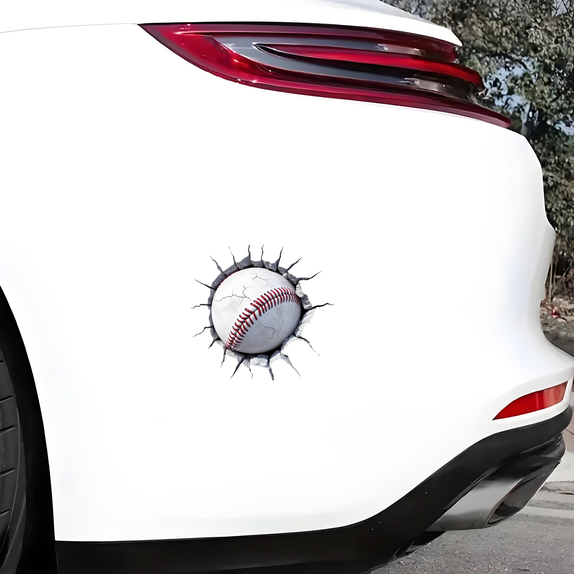3D Cracked Glass Ball Car Sticker for Cars, Trucks & Laptops