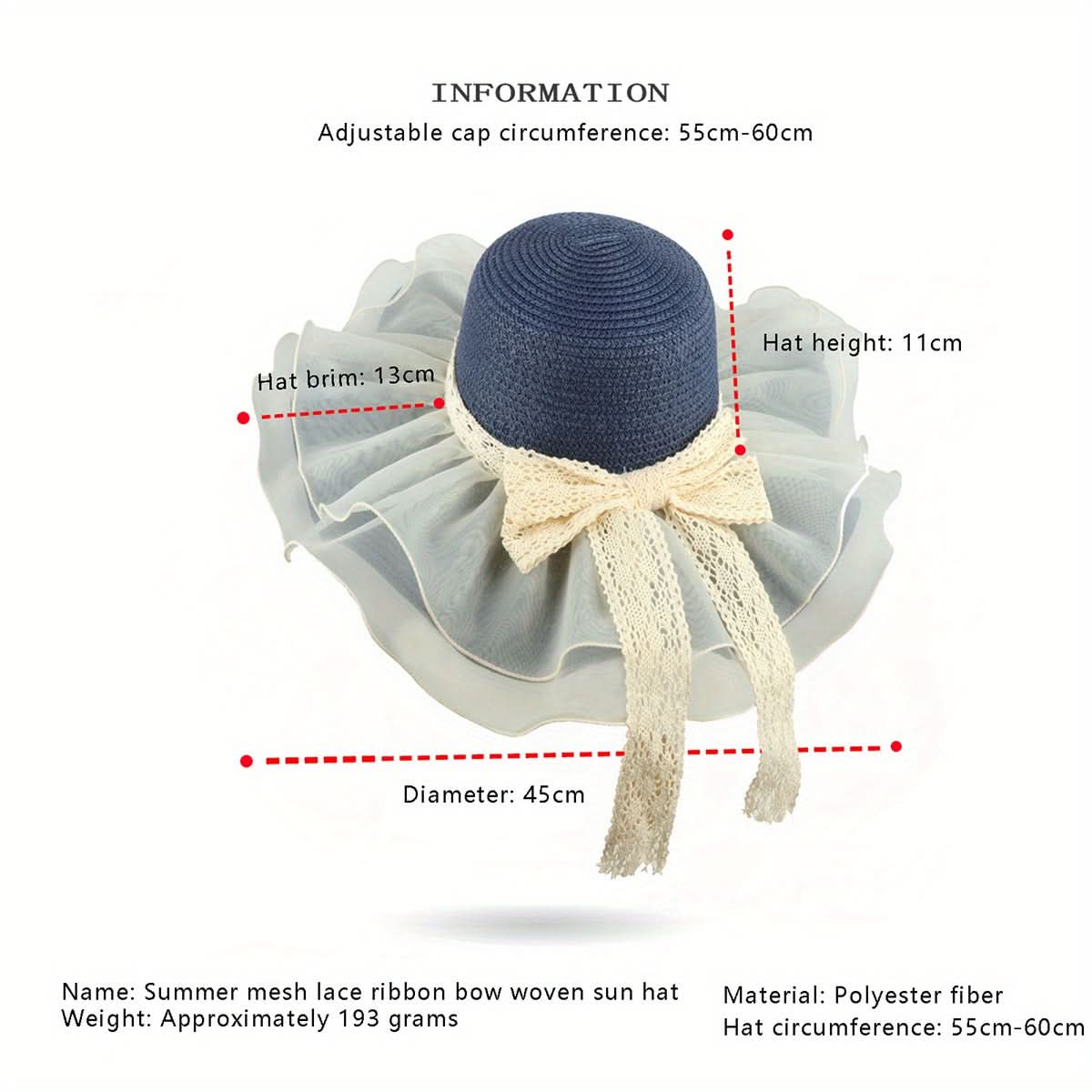 Women's Linen Straw Bucket Hat with Bow – Mesh Patchwork Wide Brim Sun Visor