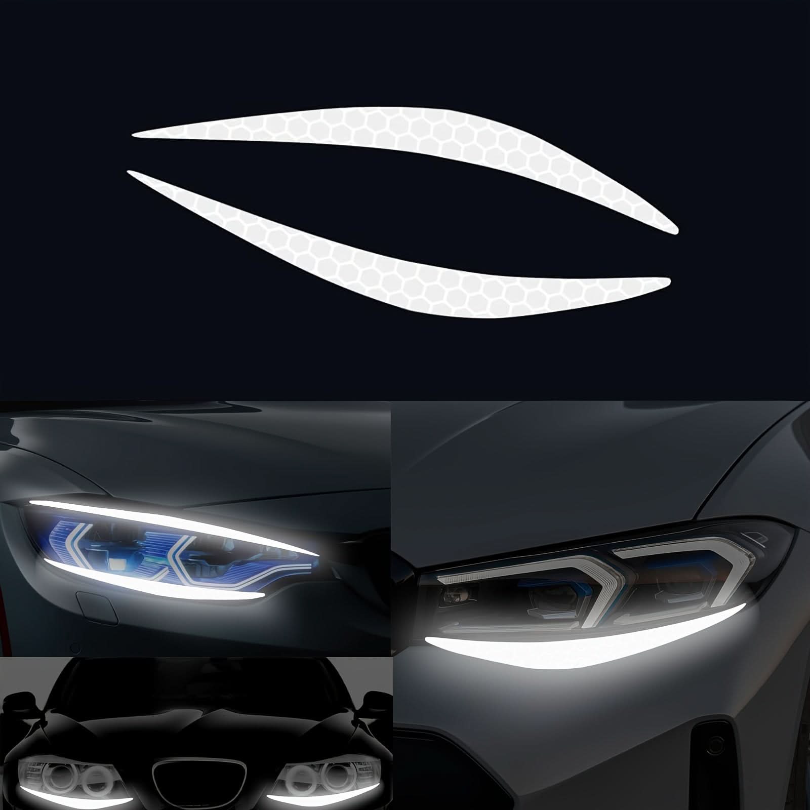 Reflective Eyeliner Car Headlight Decals – Stylish Light Decoration