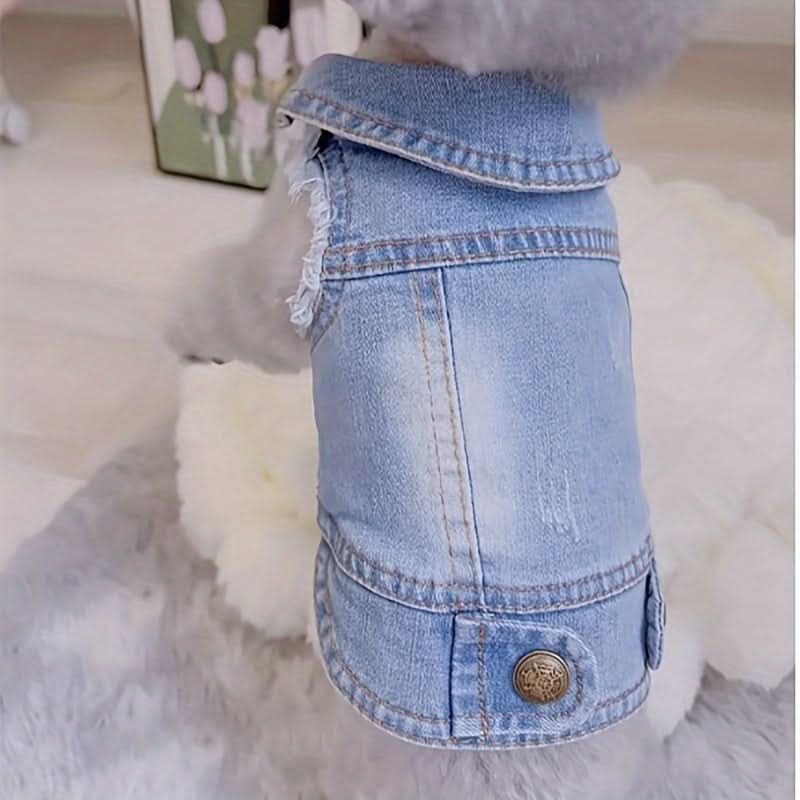 Dog Denim Vest for Small Dogs, Spring & Autumn