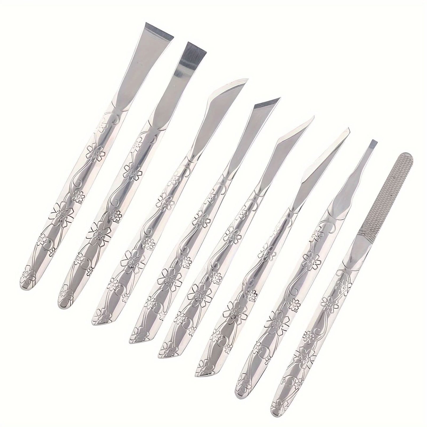 8-Piece Stainless Steel Foot Callus Remover Set