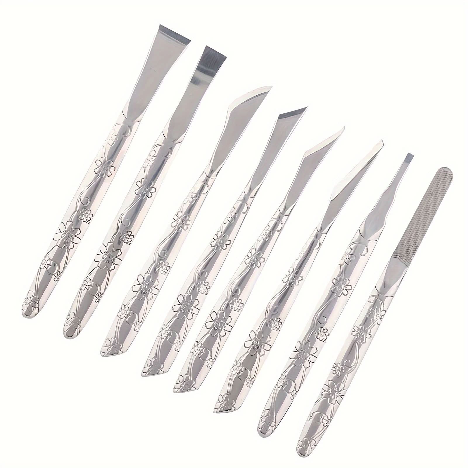 8-Piece Stainless Steel Foot Callus Remover Set
