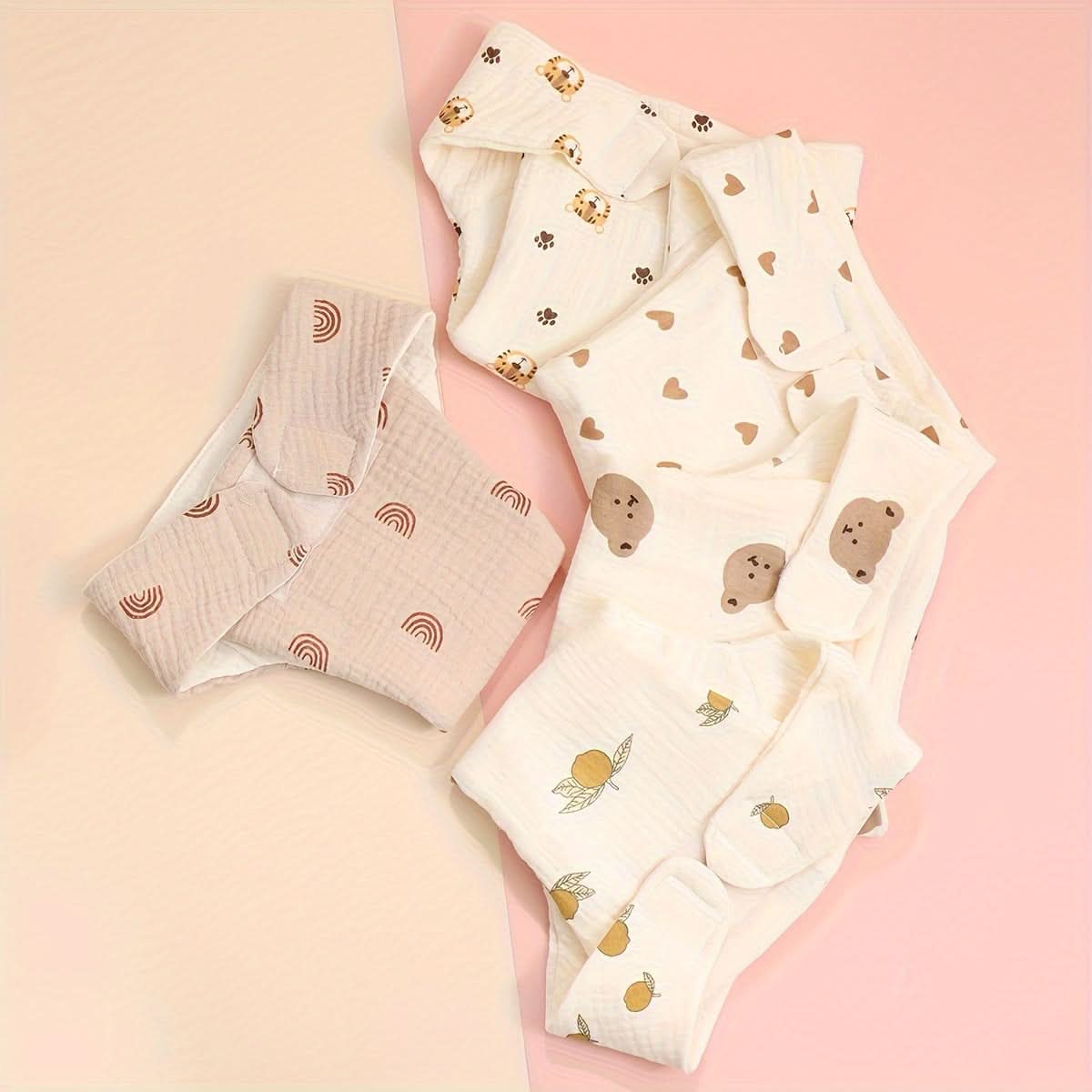 Ultra-Soft Washable Cotton Baby Diaper Pads-Printed