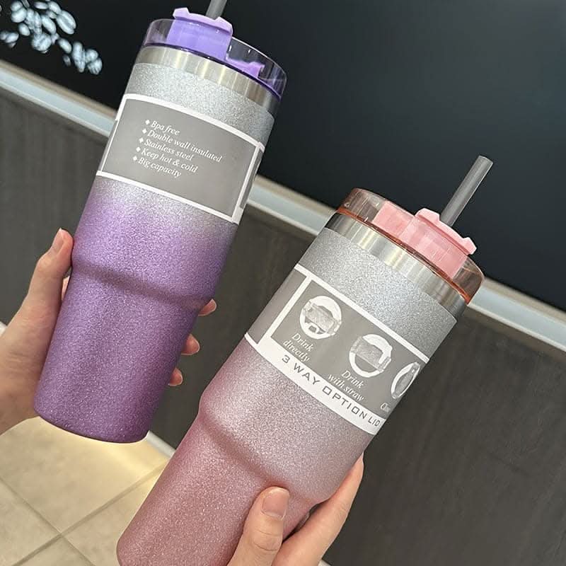 30 Oz Stainless Steel Insulated Bottle – Keeps Drinks Hot or Cold for Hours