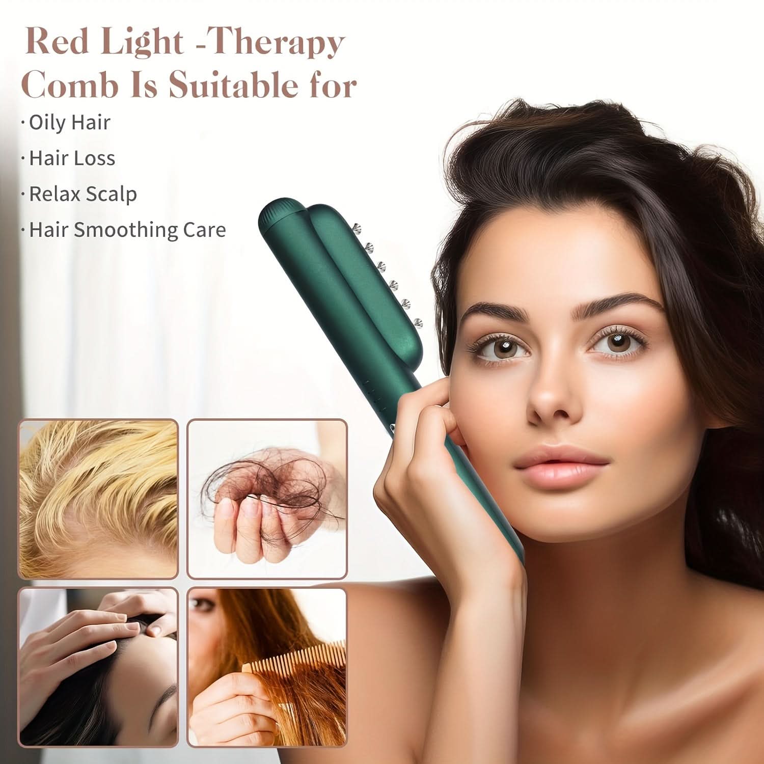 USB Rechargeable Hair Oil Applicator Comb