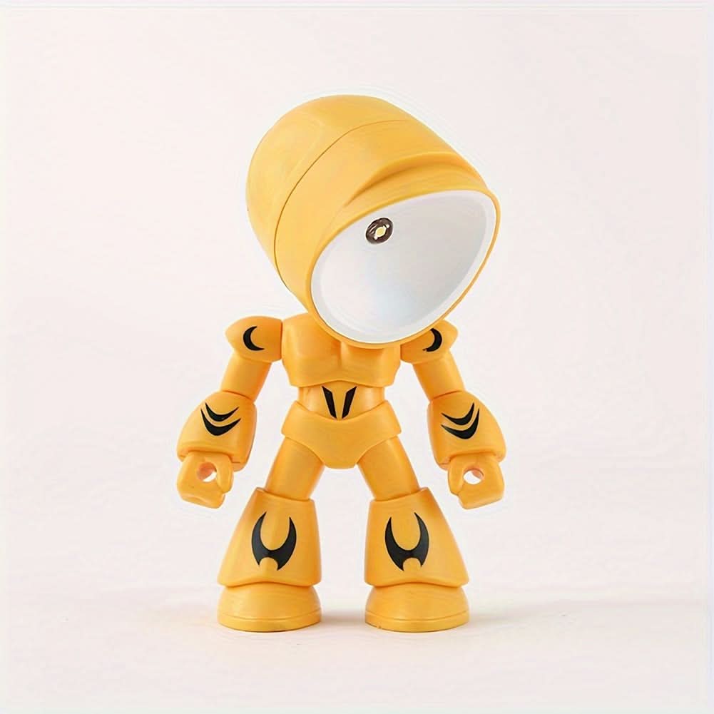 Robot Night Light – LED Desk Lamp, Cute Cartoon Design