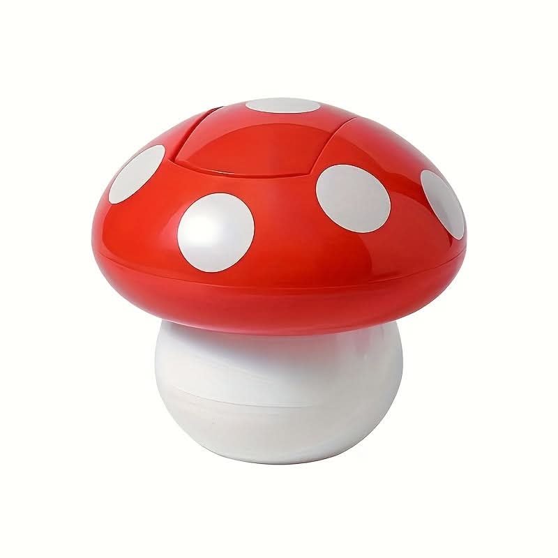 Adorable Mushroom-Shaped Trash Can for Home