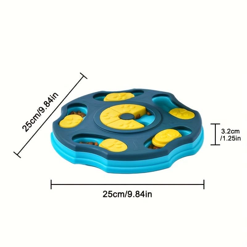 Turquoise Slow Feeder Dog Bowl Maze