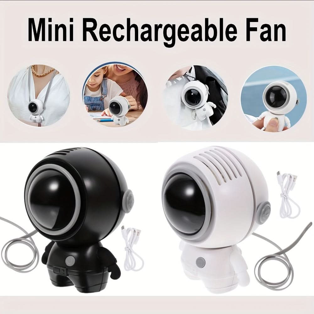 Portable Neck Fan – USB Rechargeable, Wearable Cooling Device